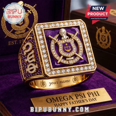 Omega Psi Phi Fraternity Personalized Ring