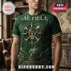 Green One Piece anime t-shirt with skull and crossbones compass design and pirate ship graphic!