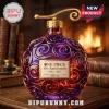 Purple glass One Piece 30th Anniversary 1997-2027 Whisky bottle with gold swirl pattern and antique desk background!