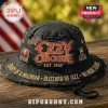 Black distressed bucket hat featuring red gold Ozzy Osbourne logo EST. 1980, plus album titles and band iconography!