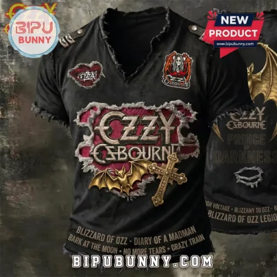 Ozzy Osbourne Prince of Darkness Distressed Appreal Shirt