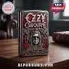 Silver and dark red gothic heavy metal lighter with Ozzy Osbourne portrait, text OZZY OSBOURNE PRINCE OF DARKNESS 1948-2026 LIMITED COLLECTOR'S EDITION!
