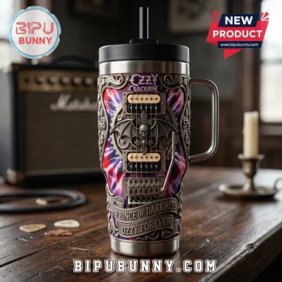Ozzy Osbourne Prince of Darkness Stainless Steel Travel Tumbler