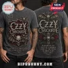 Grey mineral wash Ozzy Osbourne vintage band t-shirt with skull and cross graphic print on front and back!