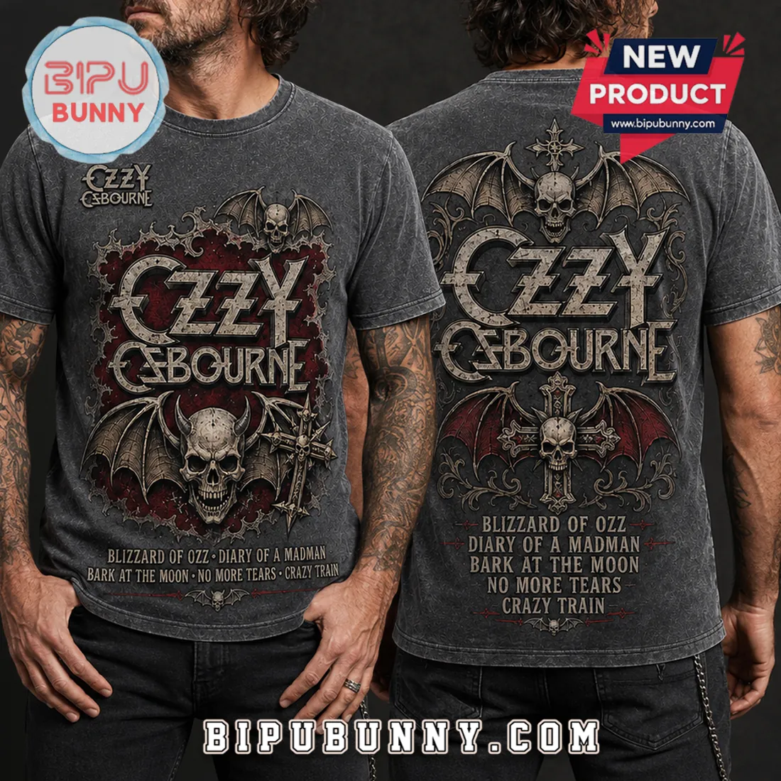 Ozzy Osbourne Vintage Heavy Metal Gothic Band Tee T-Shirt Ozzy Osbourne Vintage Heavy Metal Gothic Band Tee T-Shirt