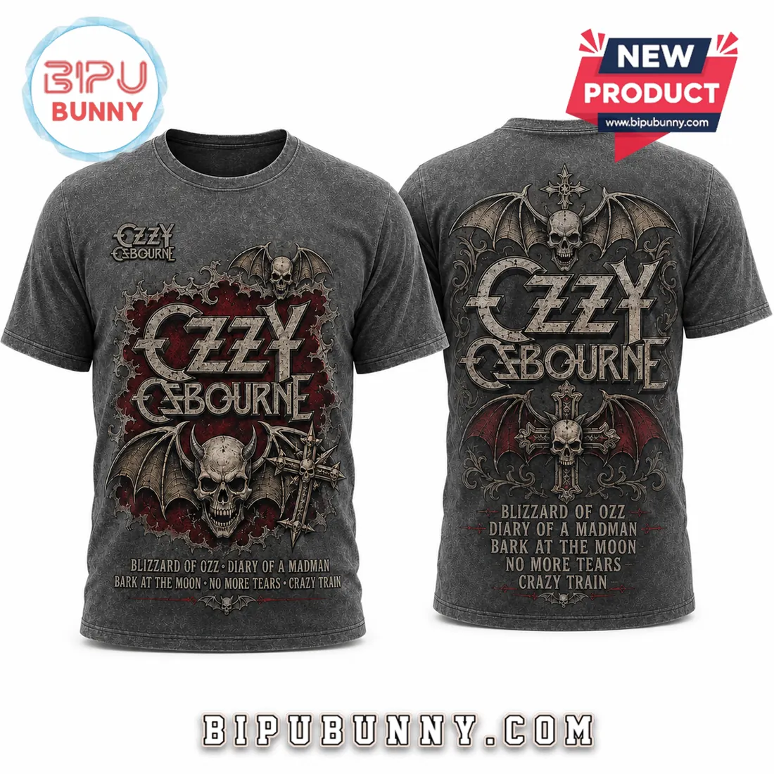 Ozzy Osbourne Vintage Heavy Metal Gothic Band Tee T-Shirt Ozzy Osbourne Vintage Heavy Metal Gothic Band Tee T-Shirt