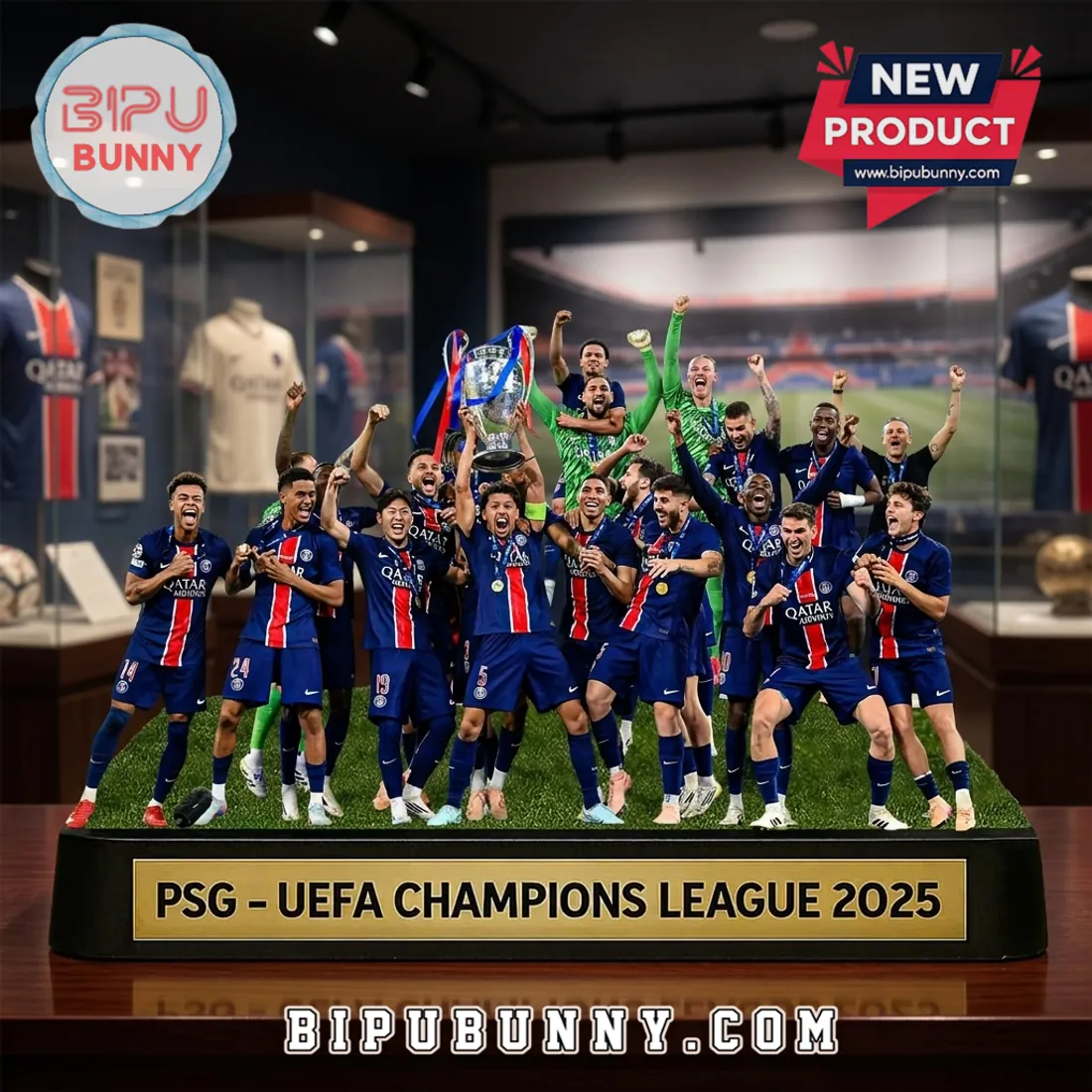 Paris Saint-Germain 2025 Champions League Victory Acrylic Plaque Paris Saint-Germain 2025 Champions League Victory Acrylic Plaque