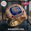 Gold championship ring with blue stone, Paris Saint-Germain logo, and 2026 UEFA Champions text!