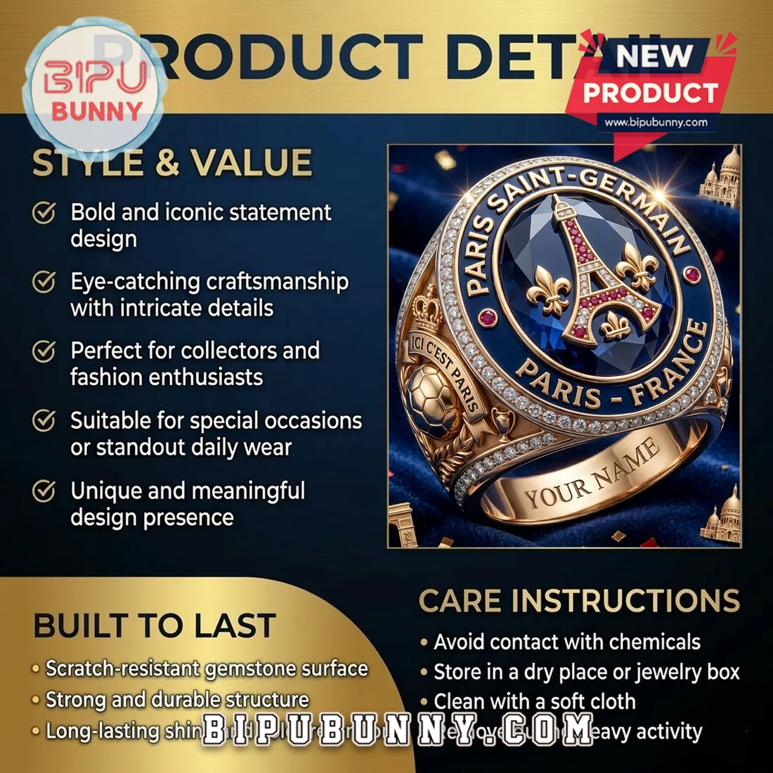 Paris Saint-Germain Limited Edition Ring Paris Saint-Germain Limited Edition Ring