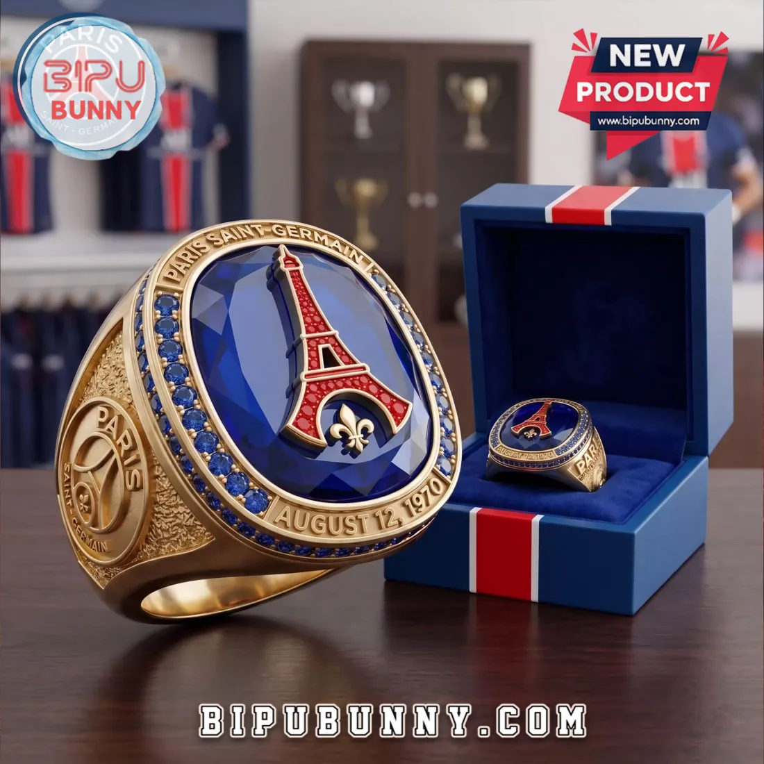 Paris Saint-Germain Premium Gold Ring Paris Saint-Germain Premium Gold Ring