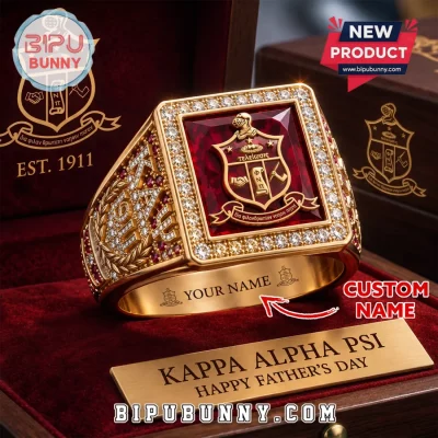 Personalized Kappa Alpha Psi Gold Fraternity Ring