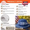 Blue distressed bucket hat with white ΦΒΣ, EST. 1914, white dove, crest, and CULTURE FOR SERVICE SERVICE FOR HUMANITY text!