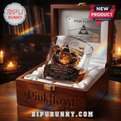 Pink Floyd Wish You Were Here 50th Anniversary Whiskey Glass