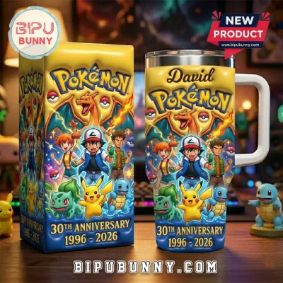 Pokémon Personalized 30th Anniversary 40oz Stanley Tumbler
