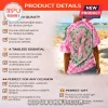 Pink and green tie-dye shirt with butterfly and AKA Greek letters graphic on back!