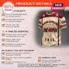 Kappa Alpha Psi cream and maroon jersey t-shirt with diamond graphic and 1911 text in athletic collegiate style!