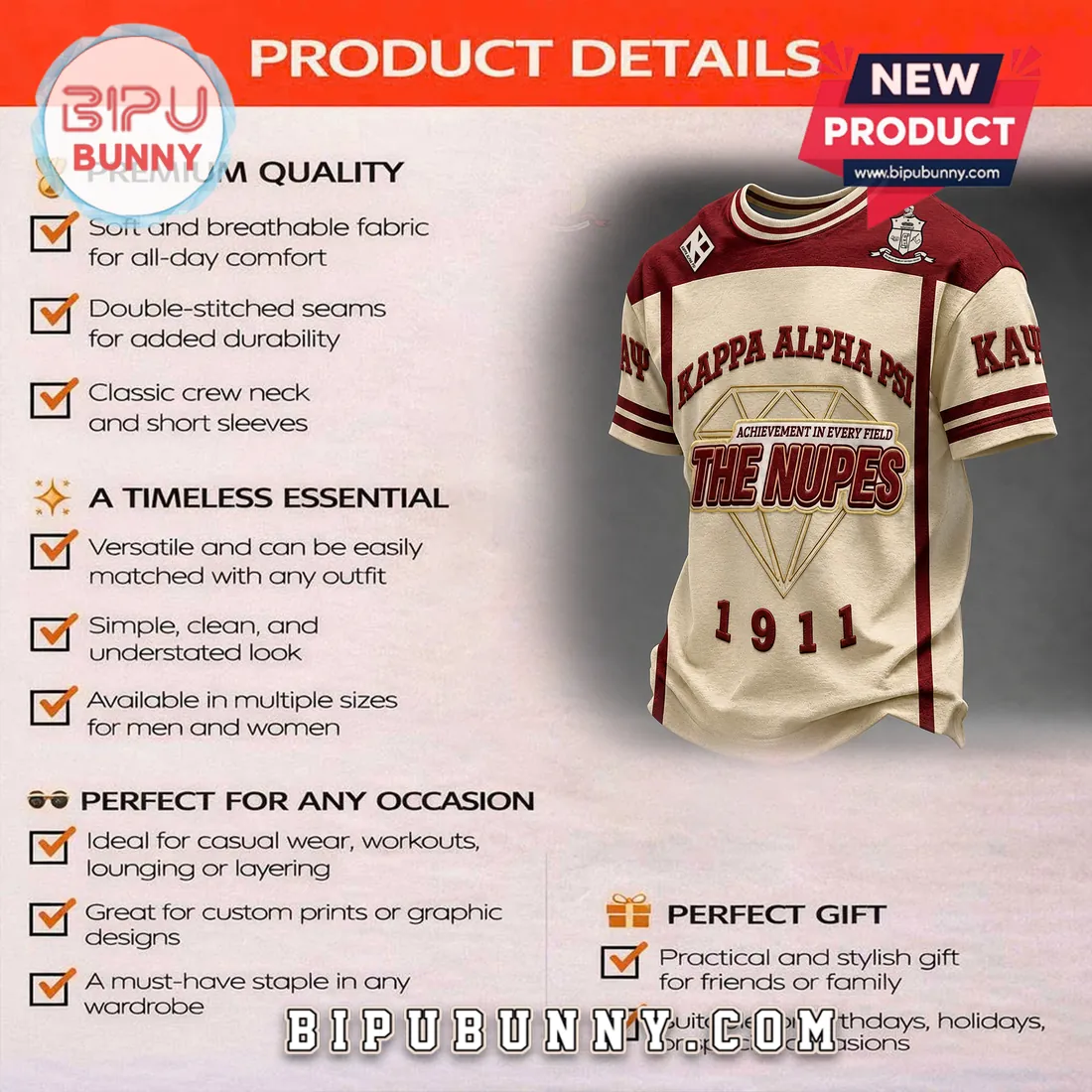 Premium Kappa Alpha Psi The Nupes 1911 Shirt Premium Kappa Alpha Psi The Nupes 1911 Shirt