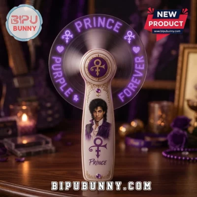 Prince Purple Rain Customizable LED Hand Fan