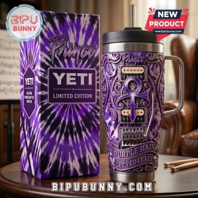 Prince Purple Rain x YETI Limited Edition Insulated Handle Tumbler