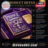 Regal purple gold Prince lighter case, diamond Love Symbol, text PRINCE 1958-2016 PURPLE REIGN tribute design!