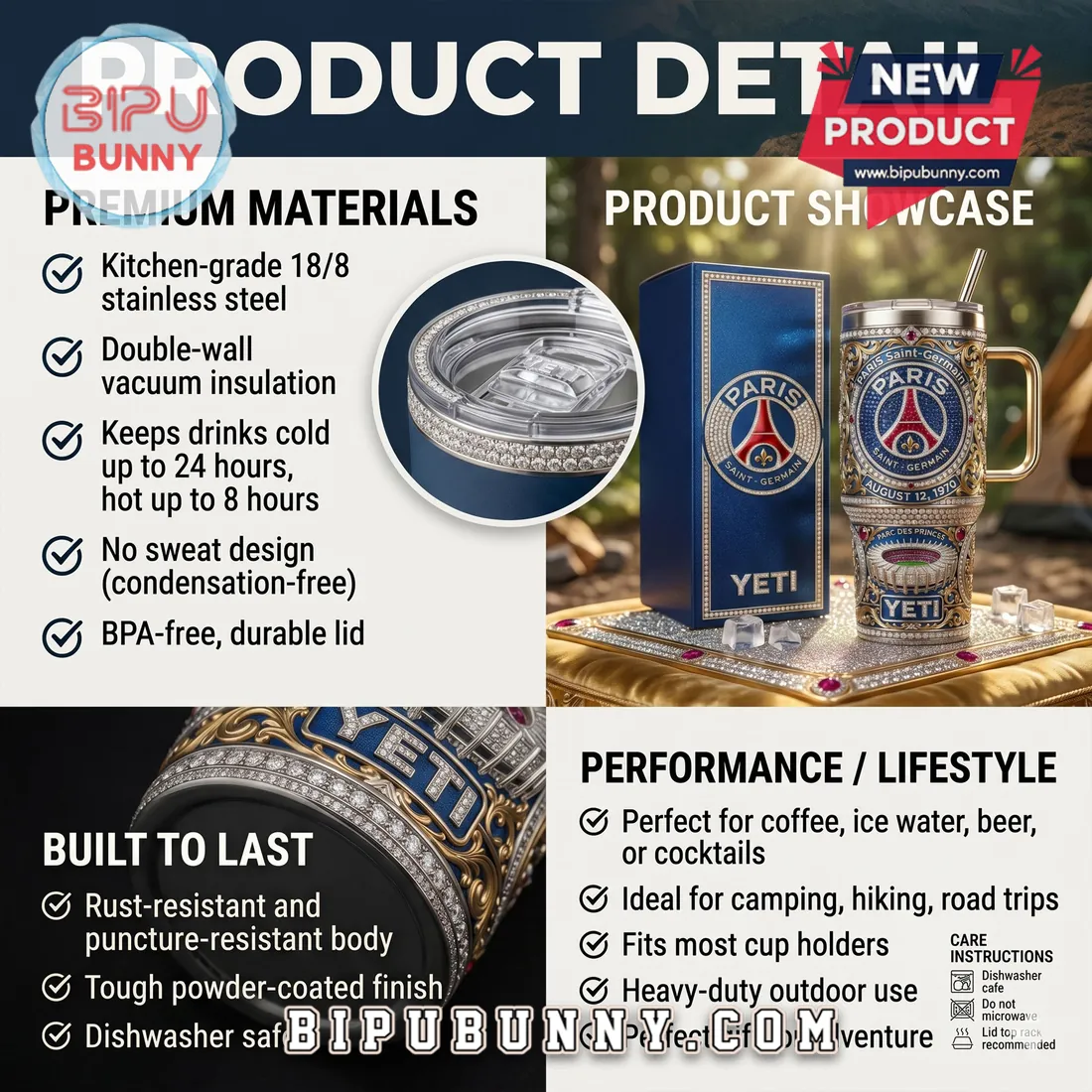 PSG Luxury Diamond YETI Tumbler PSG Luxury Diamond YETI Tumbler