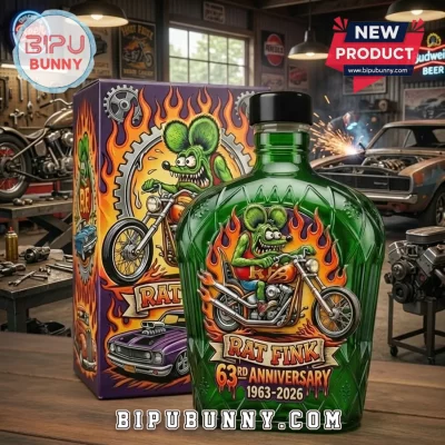 Rat Fink 63rd Anniversary 1963-2026 Collectible Glass Whiskey Decanter