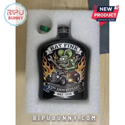 Rat Fink 63rd Anniversary 1963-2026 Retro Hot Rod Whiskey Decanter