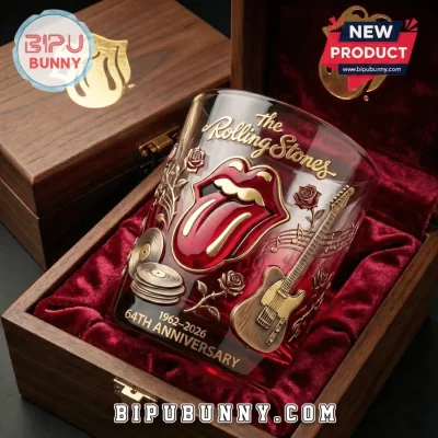 Rolling Stones 64th Anniversary Commemorative Whiskey Glass
