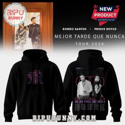 Romeo Santos Prince Royce 2026 Concert Tour Fan Hoodie