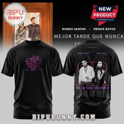 Romeo Santos Prince Royce 2026 Concert Tour Fan Hoodie