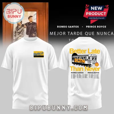 Romeo Santos Prince Royce Better Late Than Never 2026 Tour Hoodie