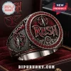 Silver and red Rush band ring! Bold 