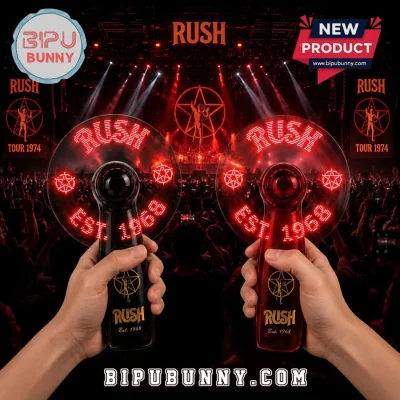 Rush 2112 Edition LED Display Rechargeable Portable Hand Fan