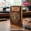 Gold and red ornate Rush Zippo-style lighter featuring Starman design! Text: 'RUSH LEGENDS OF PROGRESSIVE ROCK 58TH ANNIVERSARY 1968-2026'!