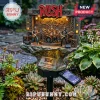 Rush band 58th anniversary solar garden stake statue featuring miniature figures on a stage with gear and metal plaque!