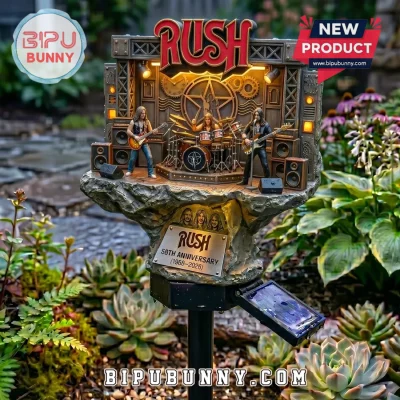 Rush Band 58th Anniversary 1968-2026 Outdoor LED Garden Solar Light