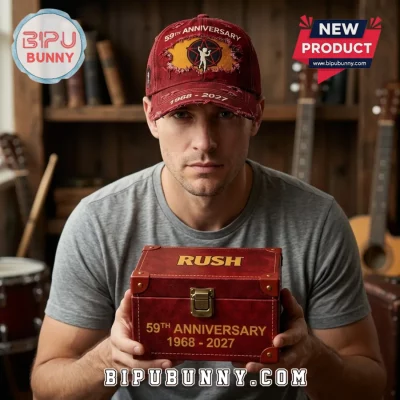 Rush Band 59th Anniversary Distressed Baseball Cap