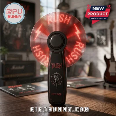 Rush Rock Band Custom LED Hand Fan