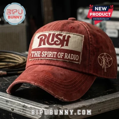 Rush The Spirit of Radio Starman Vintage Washed Red Baseball Cap