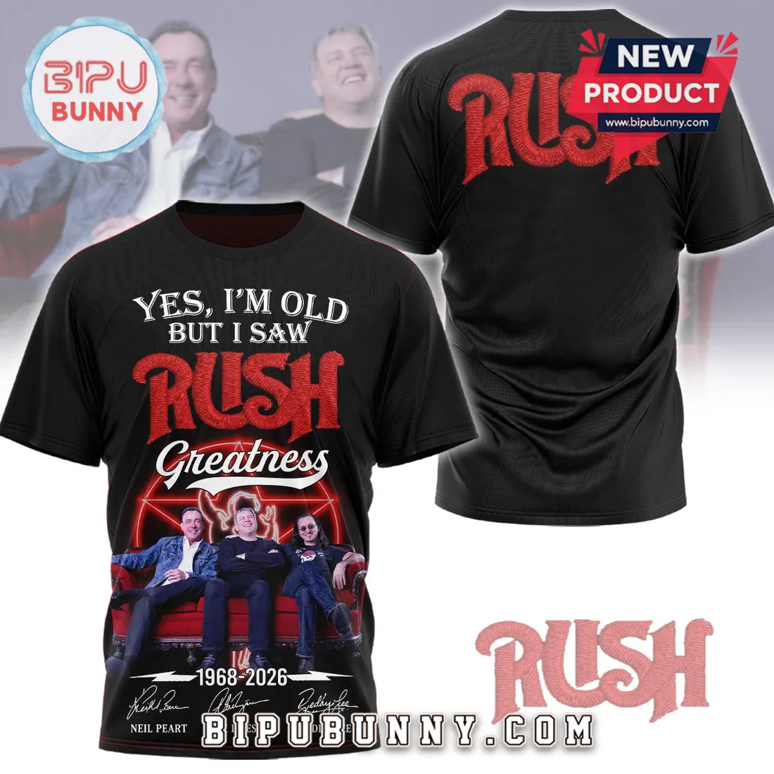 Rush Yes I’m Old But I Saw Greatness 1968-2026 Pullover Hoodie Rush Yes I’m Old But I Saw Greatness 1968-2026 Pullover Hoodie