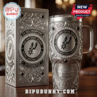 San Antonio Spurs 40oz Stainless Steel Travel Tumbler