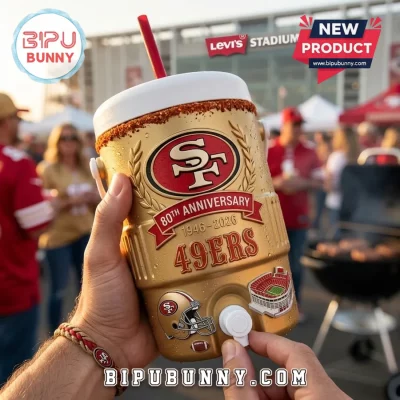 San Francisco 49ers 80th Anniversary Commemorative Dugout Cooler Cup
