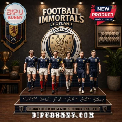 Scotland Football Legends Limited Edition Figurine Display