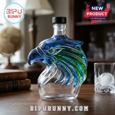 Seattle Seahawks Super Bowl LX Champions 2026 Eagle Head Whiskey Decanter