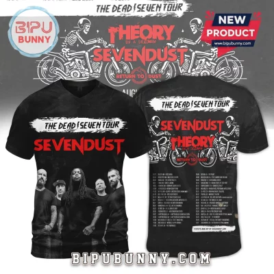 Sevendust Theory of a Deadman The Dead Seven Tour Shirt