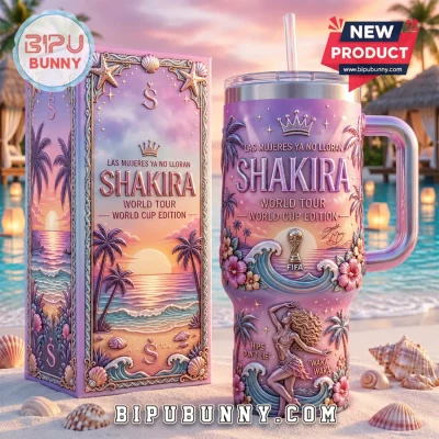 Shakira Las Mujeres Ya No Lloran World Tour FIFA World Cup Handle Tumbler