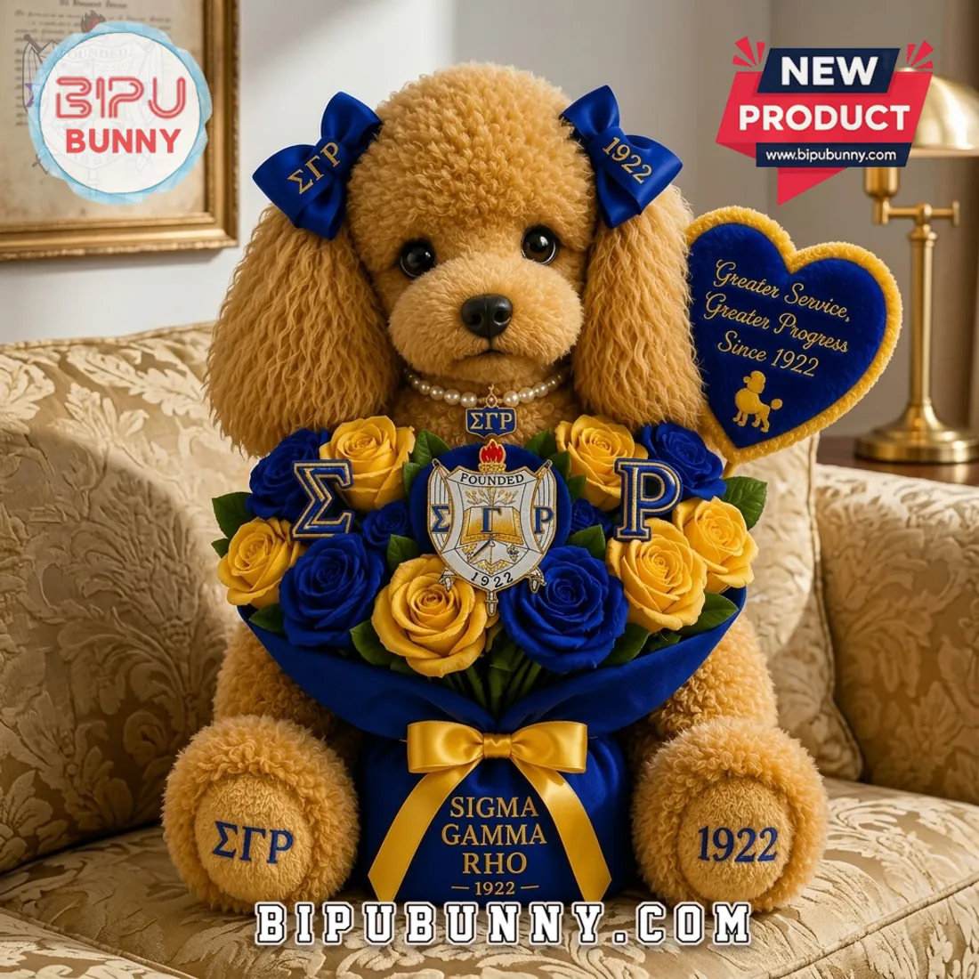 Sigma Gamma Rho Sorority 1922 Founding Year Plush Pillow Sigma Gamma Rho Sorority 1922 Founding Year Plush Pillow