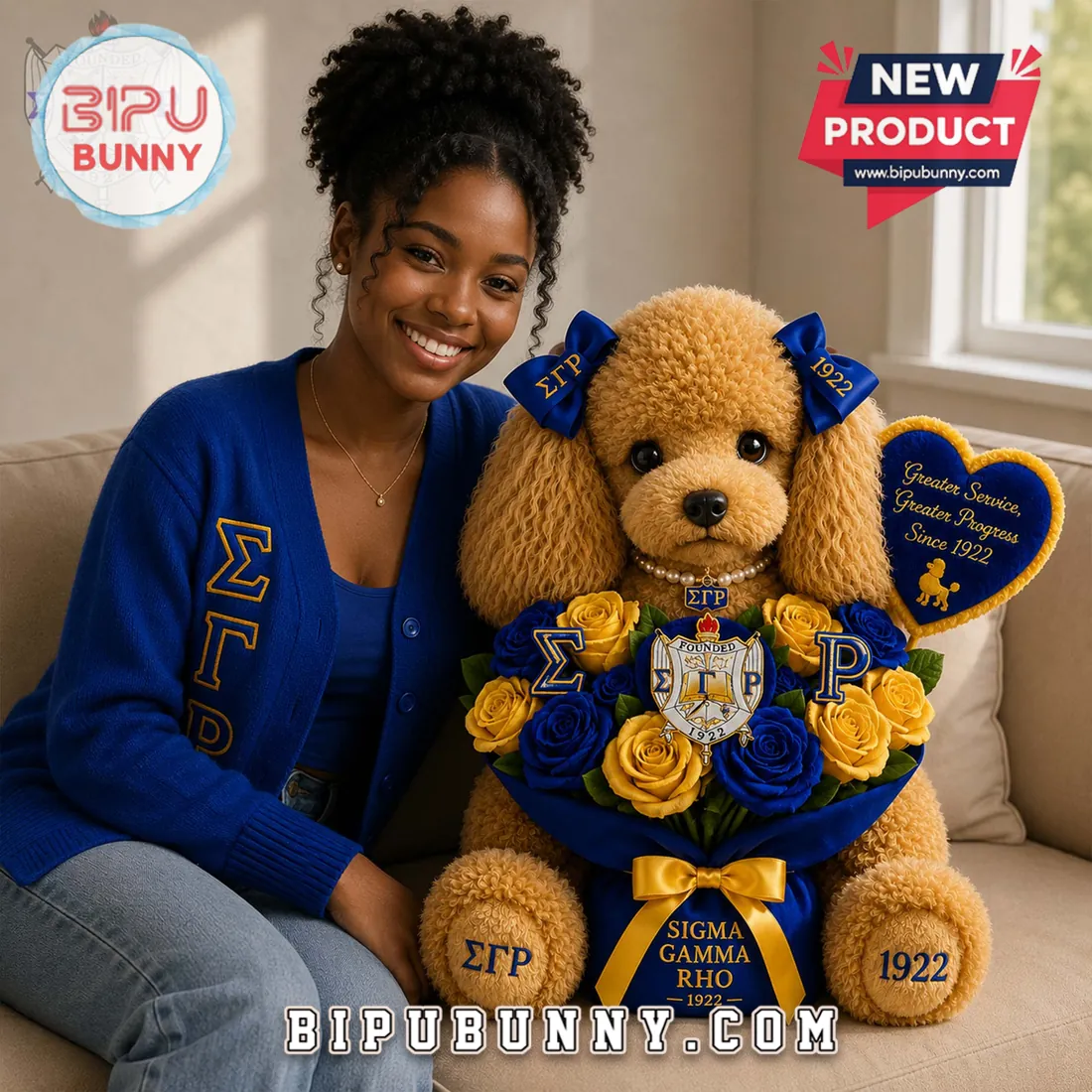 Sigma Gamma Rho Sorority 1922 Founding Year Plush Pillow Sigma Gamma Rho Sorority 1922 Founding Year Plush Pillow