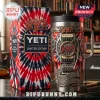 Slayer band Yeti tumbler with tie dye design, guitar graphic, and Reign In Blood text on a matching tie dye box!