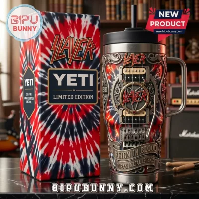 Slayer Reign In Blood Custom Yeti Limited Edition Handle Tumbler
